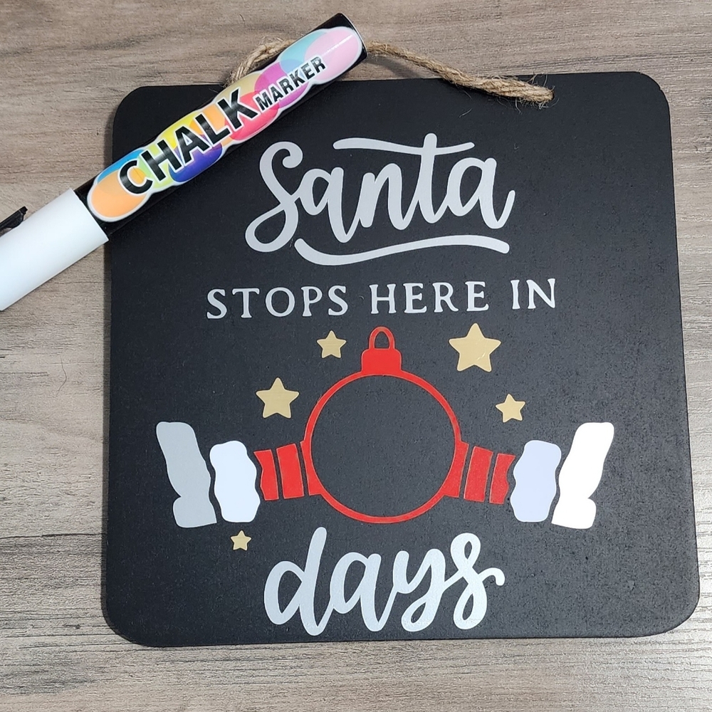 Santa Countdown Sign